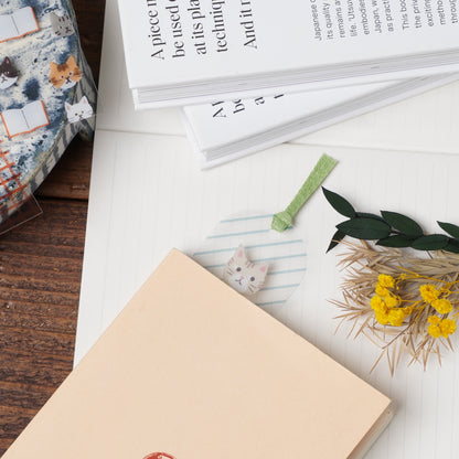 Clear Book Marker - HONTOWATASHI Series Cat