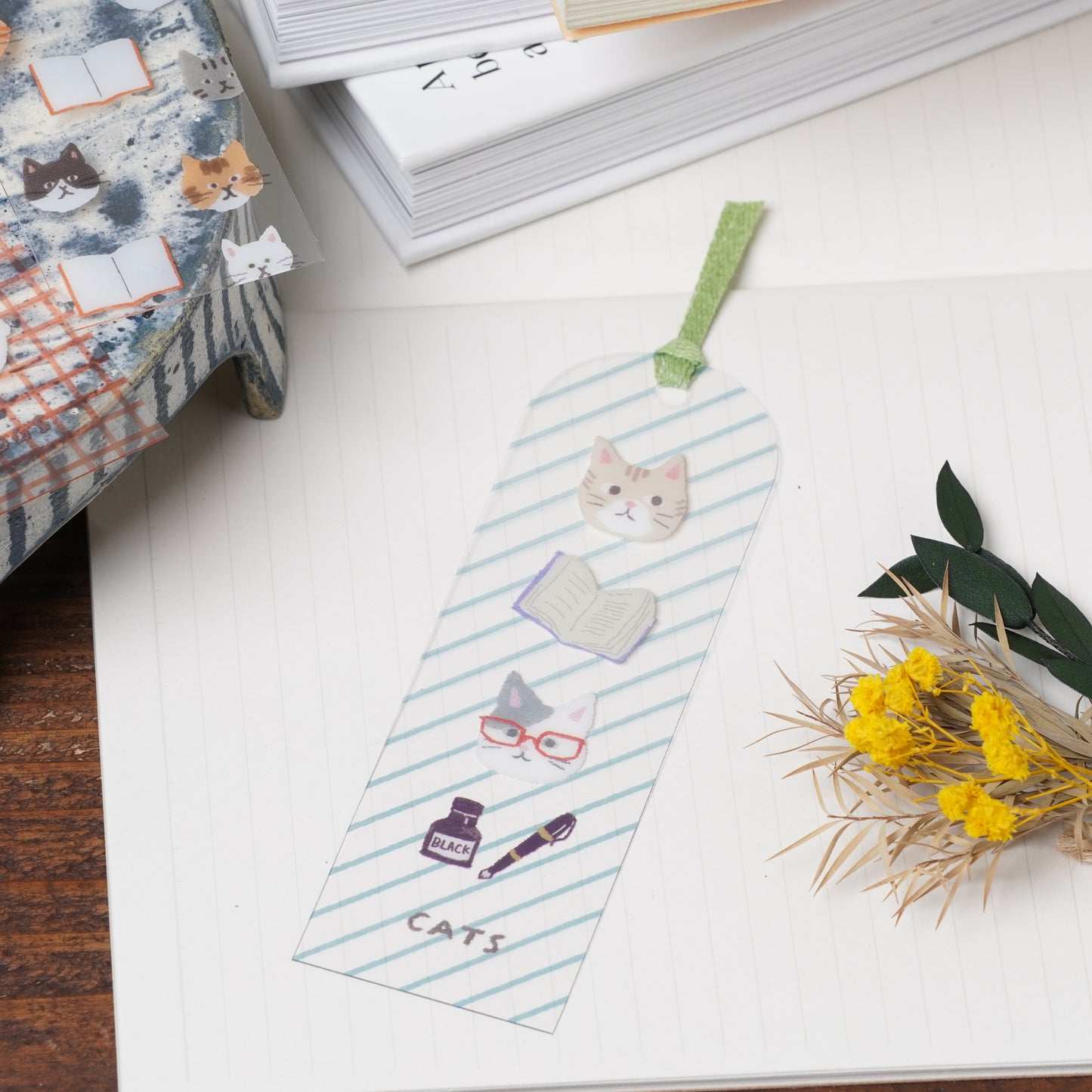 Clear Book Marker - HONTOWATASHI Series Cat