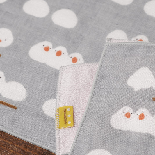 Hamamonyo Semi-Wash Japanese Towel Sparrow