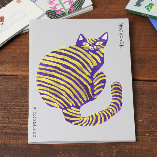 A5 Grid Notebook Cat by Miroco Machiko