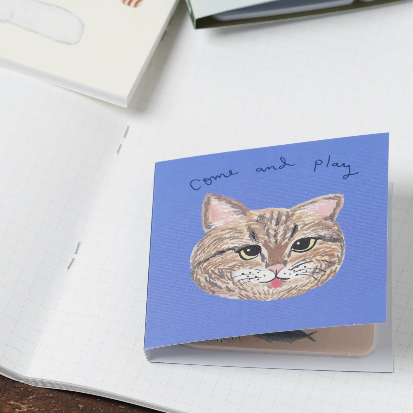 Cat and Dog Book-Style Sticky Note by Kahoko Sodeyama