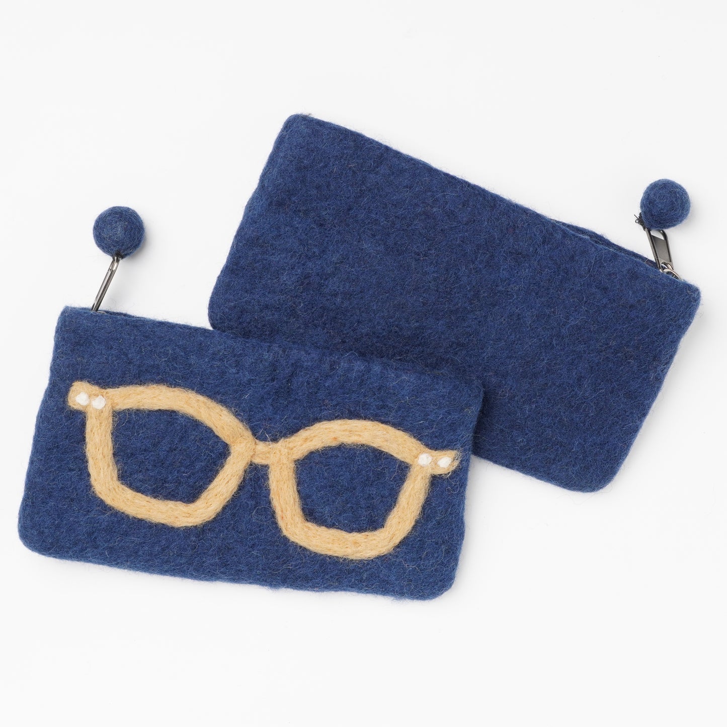 Wool Felt Glasses Pouch / Cosmetic Pouch / Pen Case