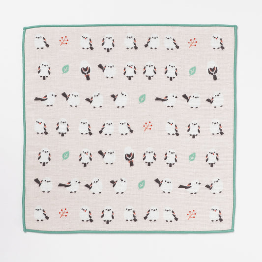 Hamamonyo Semi-Wash Japanese Towel Shimaenaga Green