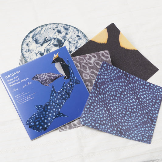 Animal Pattern Origami - Ocean Animals (Penguin, Seal and Whale Shark)