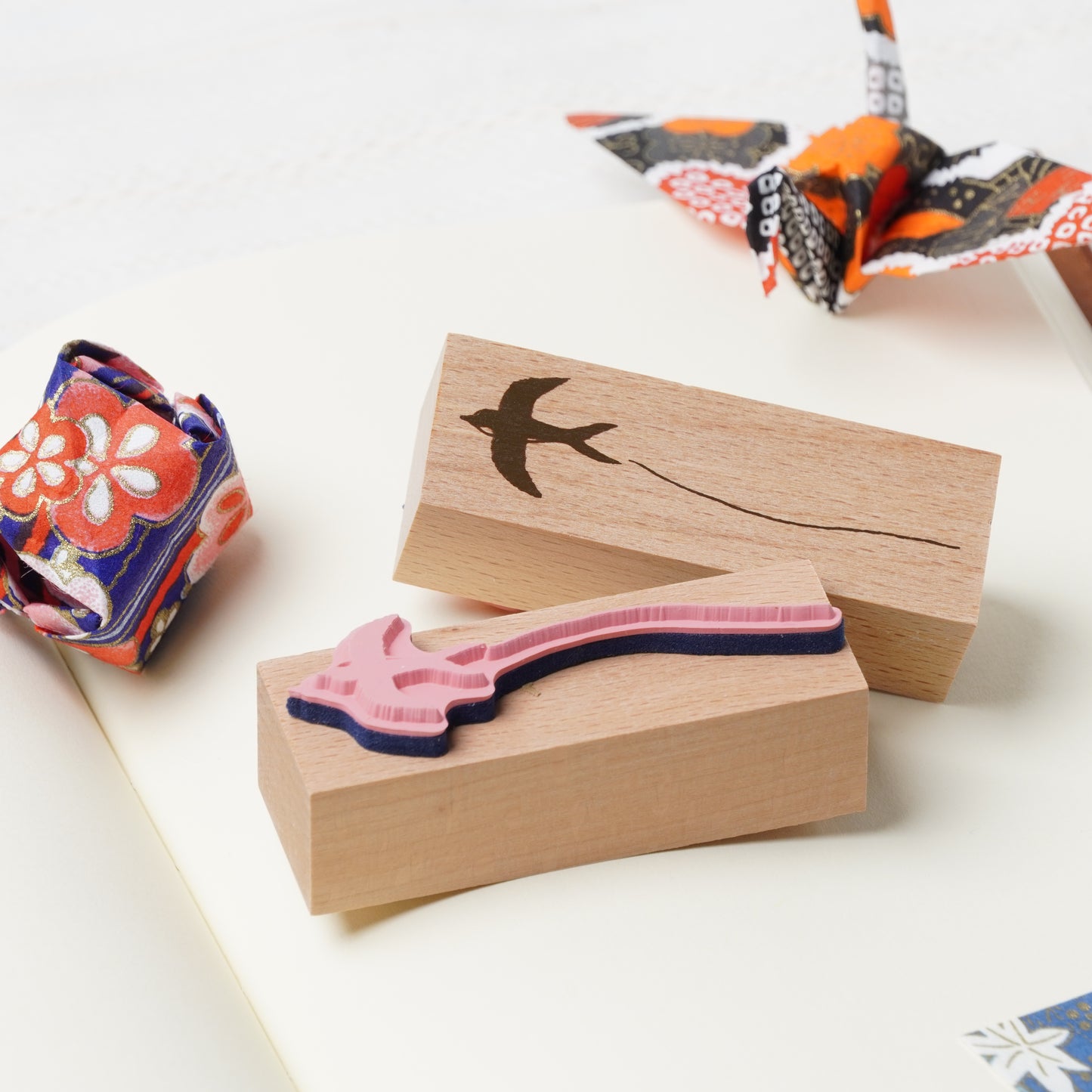 Wooden Stamp - Swallow