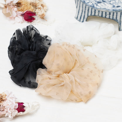 Heart Pattern Scrunchie