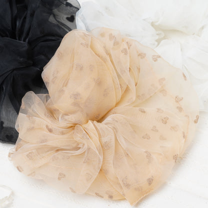 Heart Pattern Scrunchie