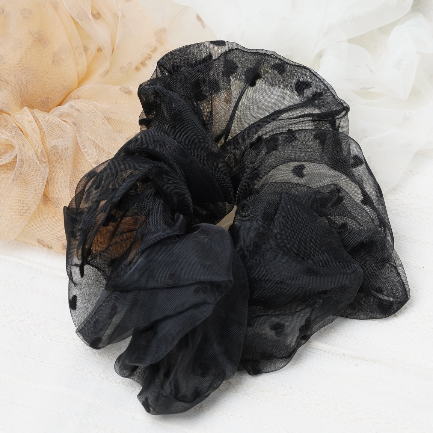 Heart Pattern Scrunchie