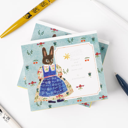 Memo Pad - Flower and Animals Aiko Fukawa