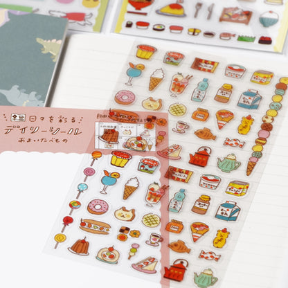 Watashi Biyori Daily Clear Stickers - Sweets