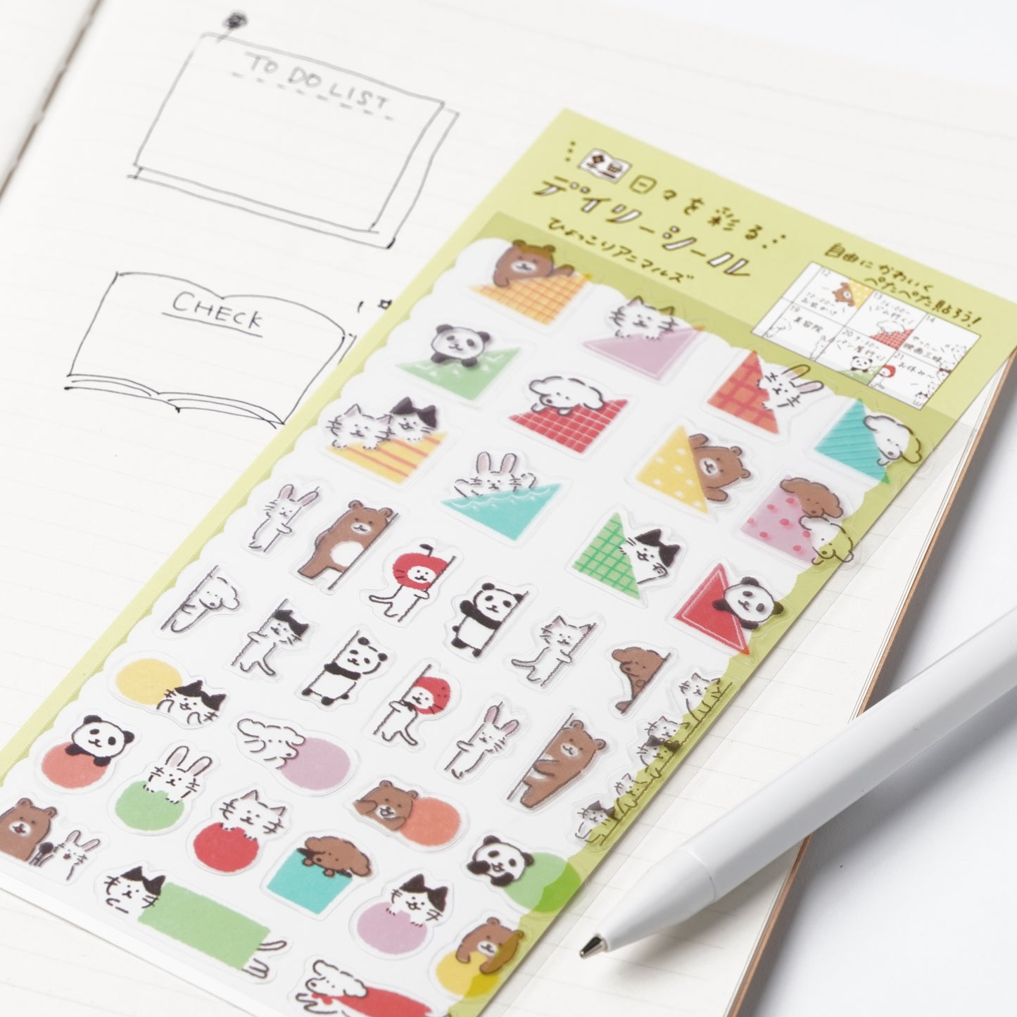 Watashi Biyori Daily Clear Stickers - Animals