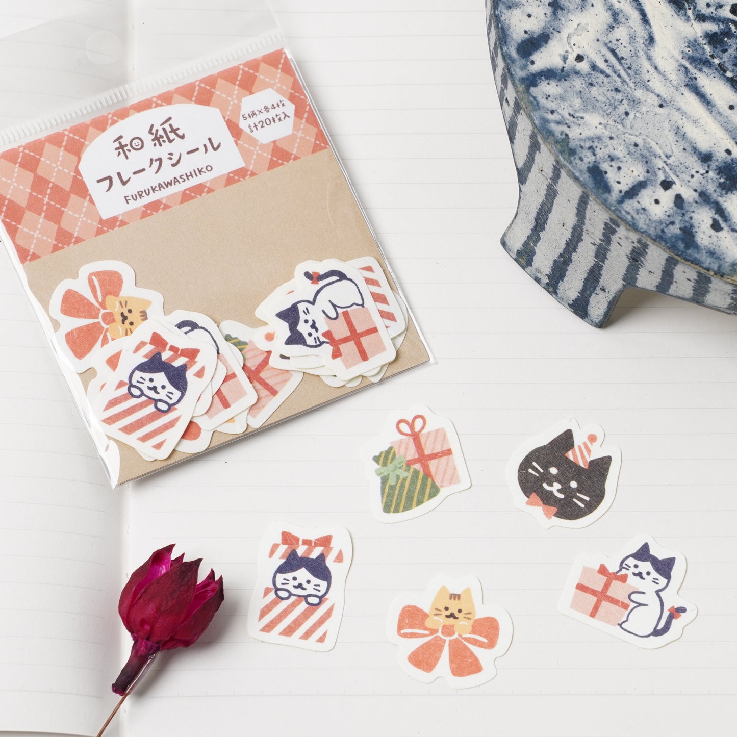 Washi Flake Stickers - Cats