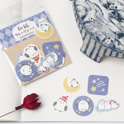 Washi Flake Stickers - Bird