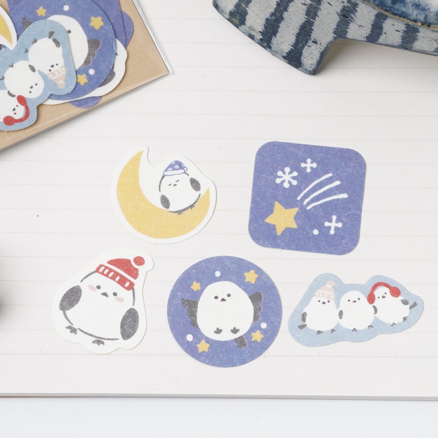 Washi Flake Stickers - Bird
