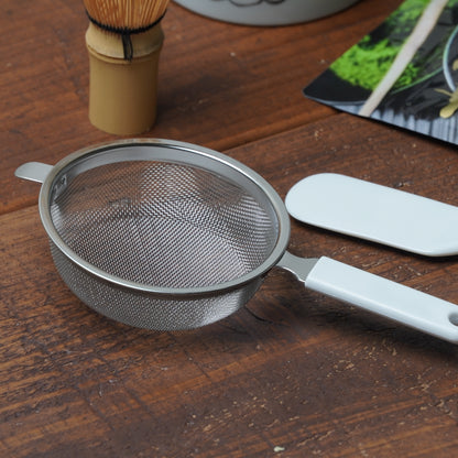 cha × kosu Matcha Sifter & Porcelain Spatula Set