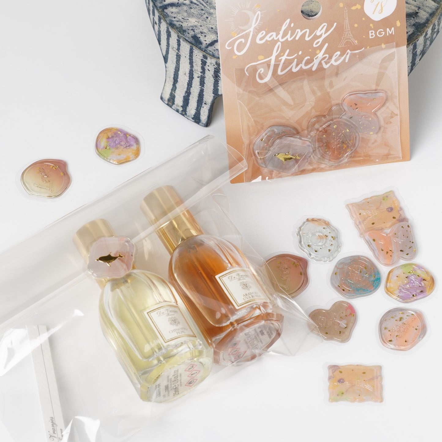 Sealing Sticker "Phantom Flowers" - Wax Seal Style Sticker