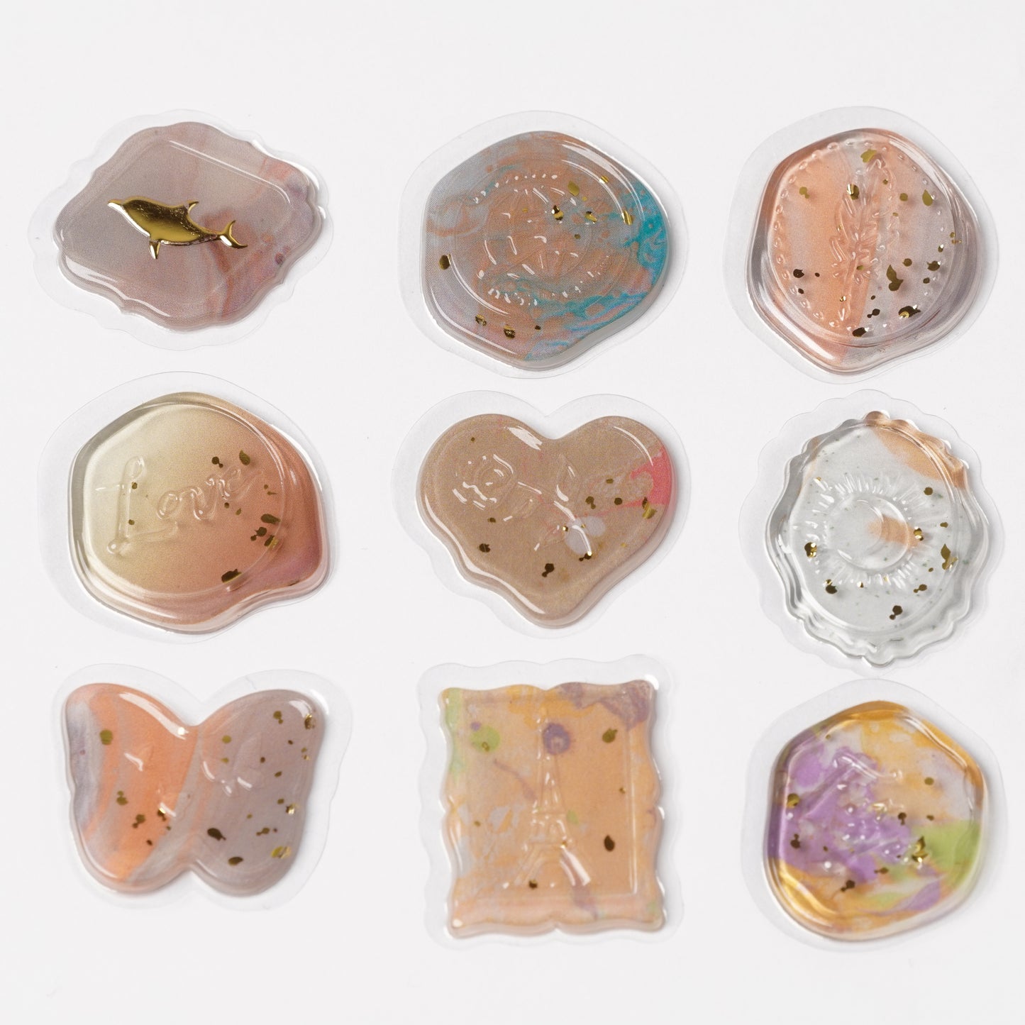 Sealing Sticker "Phantom Flowers" - Wax Seal Style Sticker