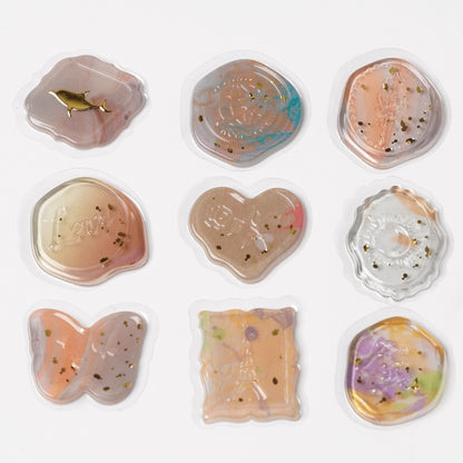 Sealing Sticker "Phantom Flowers" - Wax Seal Style Sticker