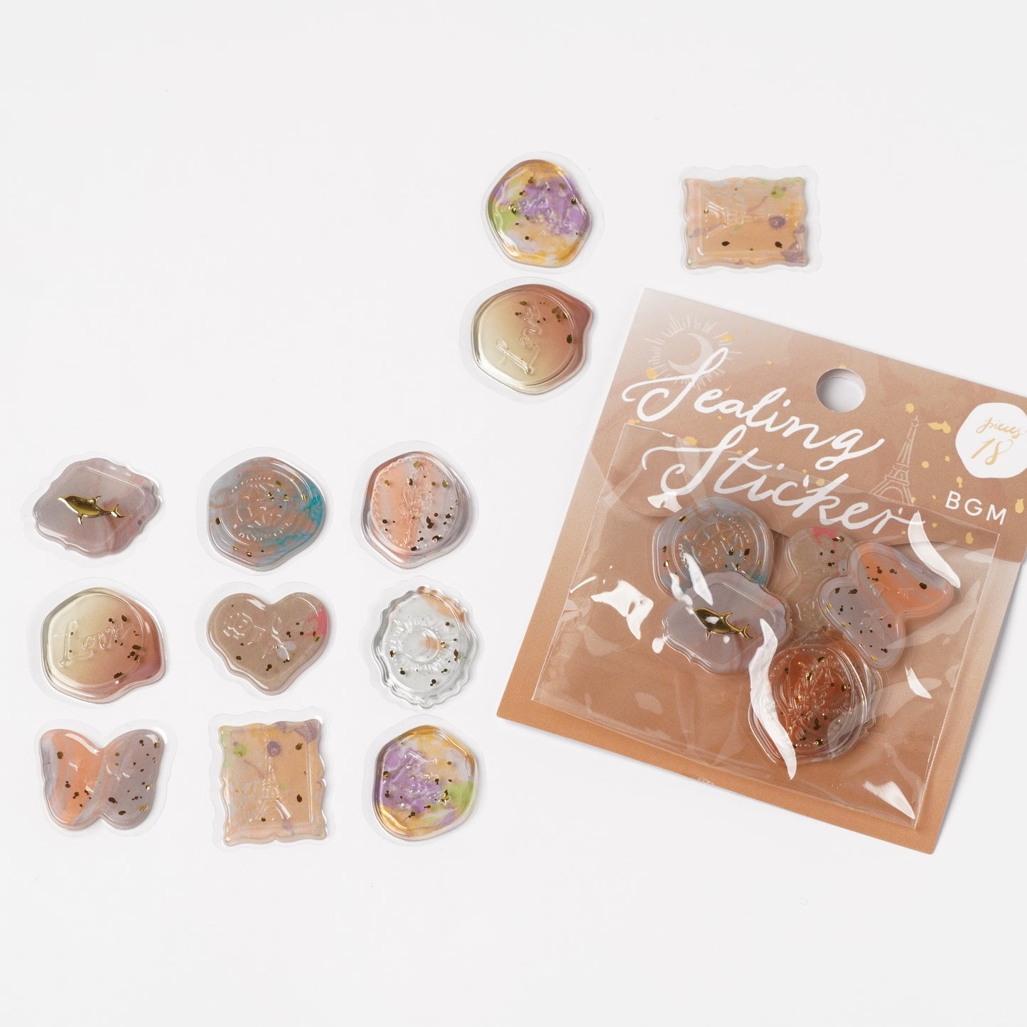 Sealing Sticker "Phantom Flowers" - Wax Seal Style Sticker