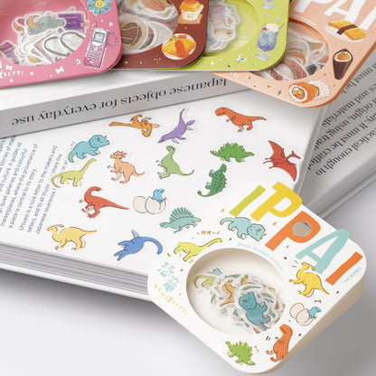 Foil-Stamped Washi Flake Sticker - Dinosaur