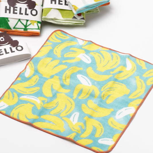 HELLO BEAR Towel Handkerchief - Banana
