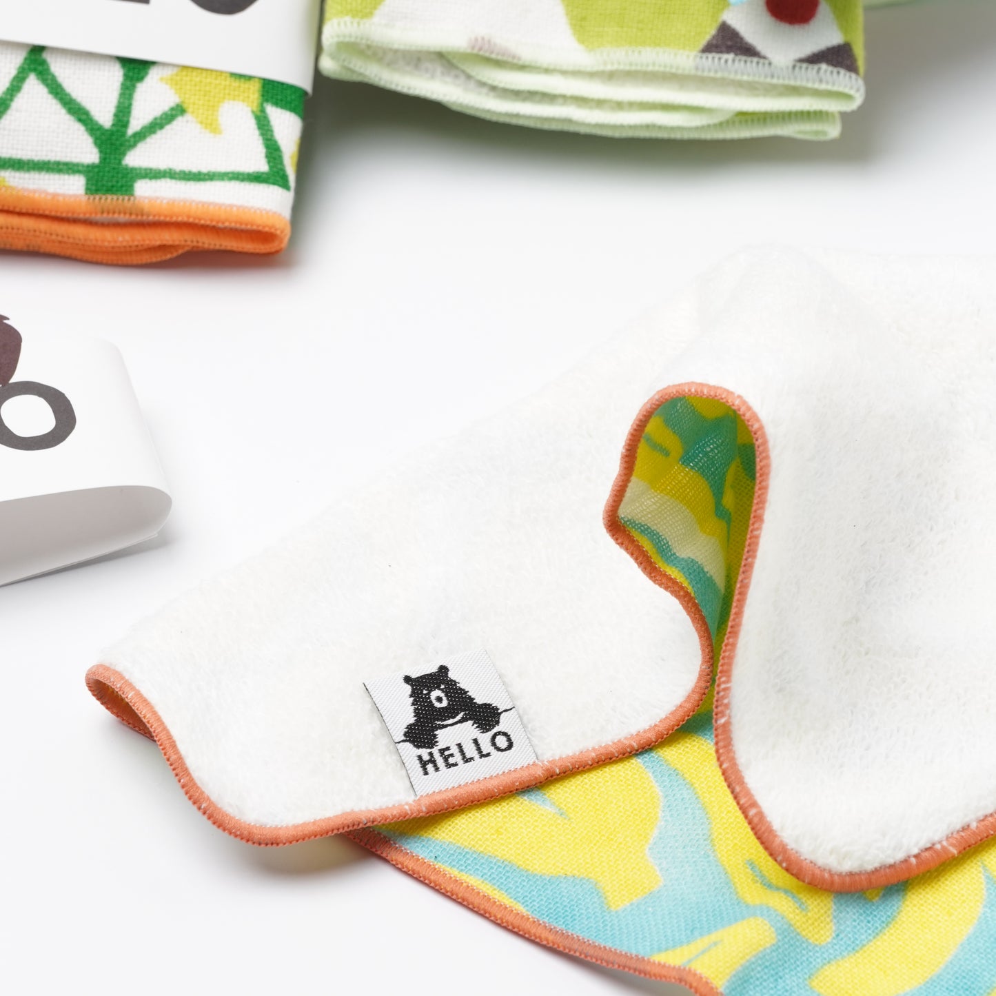 HELLO BEAR Towel Handkerchief - Banana