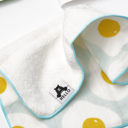 HELLO BEAR Towel Handkerchief - Fried Egg