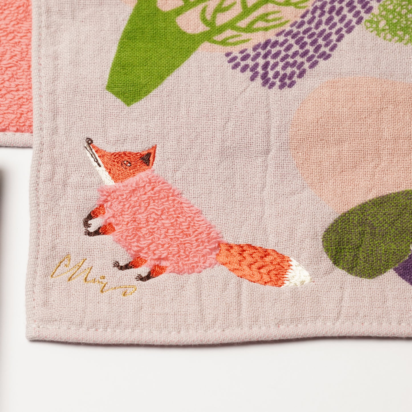【moritaMiW】Fluffy Animal Handkerchief Hand Towel Size - Fox