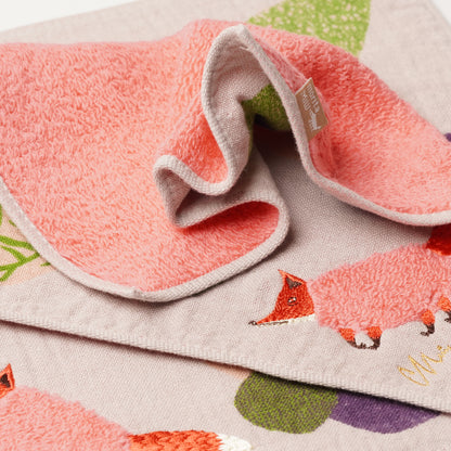【moritaMiW】Fluffy Animal Handkerchief Hand Towel Size - Fox