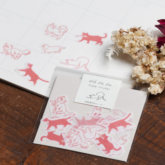 EL COMMUN Arara Flake Stickers - Cats