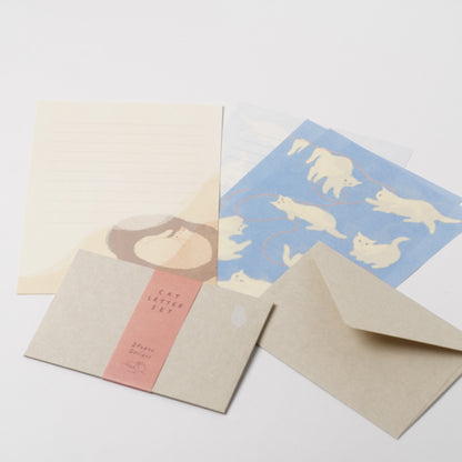 RYURYU Letter Set - Polka Cat