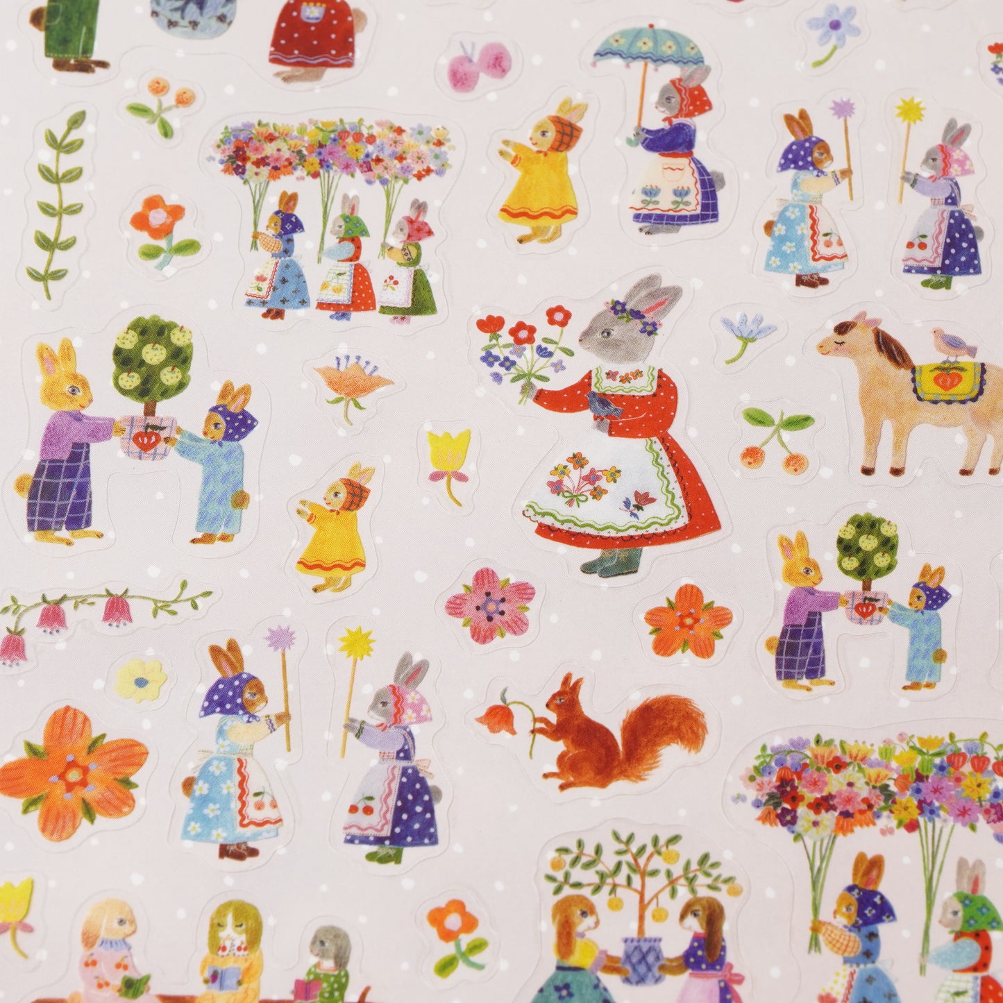 cozyca products Sticker Sheet - Rabbit