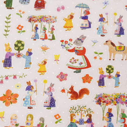 cozyca products Sticker Sheet - Rabbit