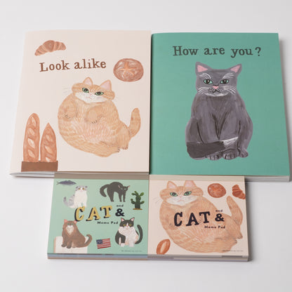 Cat & Memo Pad - Green