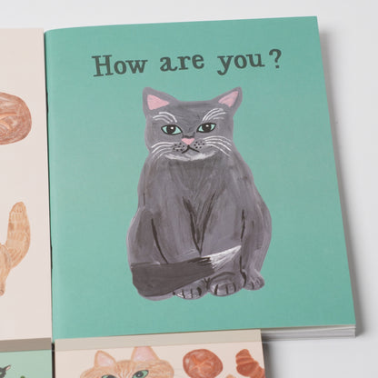 Cat & A5 Grid Notebook - Green