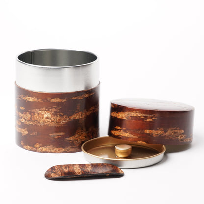 Tomioka Shoten Tea caddy Hiragata set M