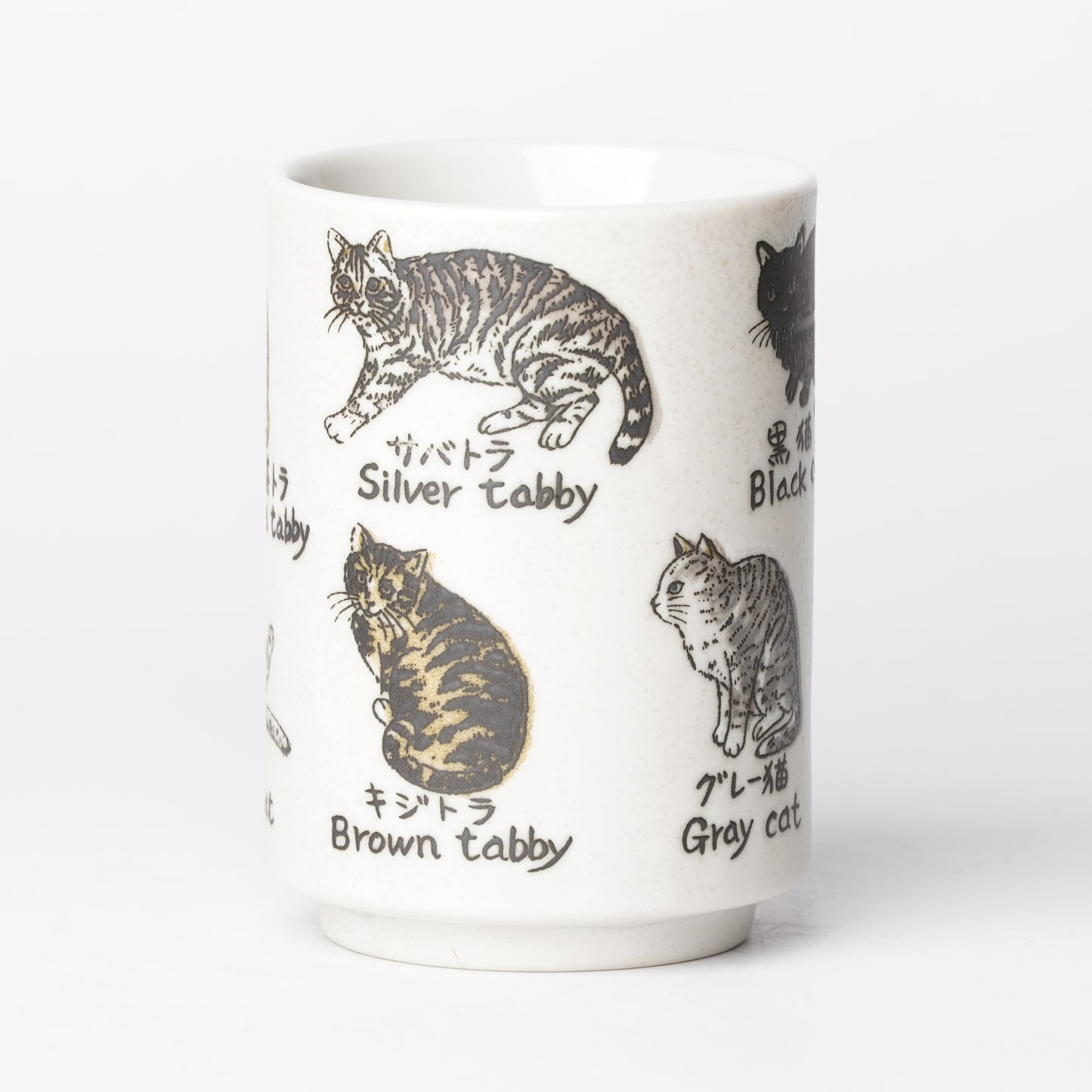 Tea Cup Japanese Cats - Authentic Japanese Yunomi