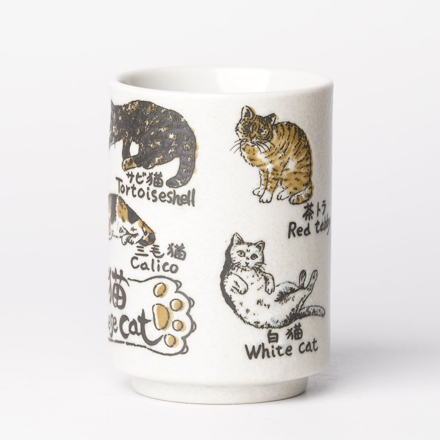Tea Cup Japanese Cats - Authentic Japanese Yunomi