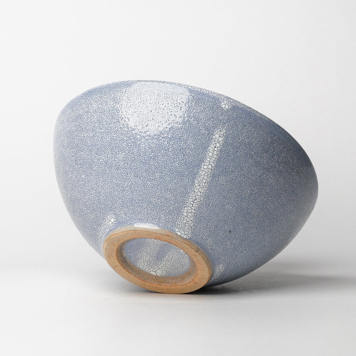 Hyouzangama Kairagi Crackle Glaze Bowl Large Blue