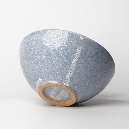 Hyouzangama Kairagi Crackle Glaze Bowl Large Blue