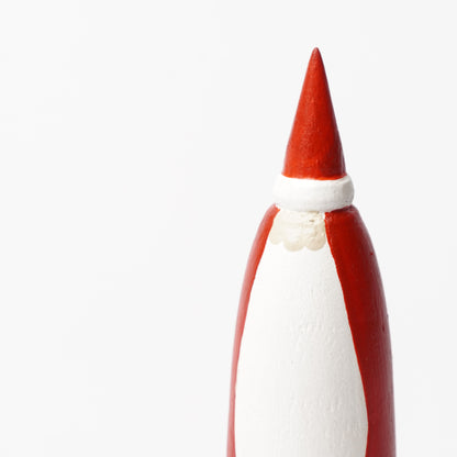 Japanese Wooden Santa Figurines – Minimalist Scandinavian Style Christmas Decoration