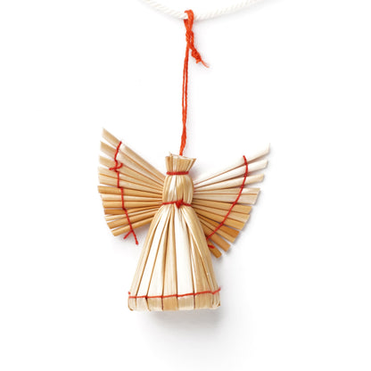 Japanese Natural Straw Christmas Garland – Scandinavian Style Handmade Ornaments, Rustic Boho Holiday Decoration