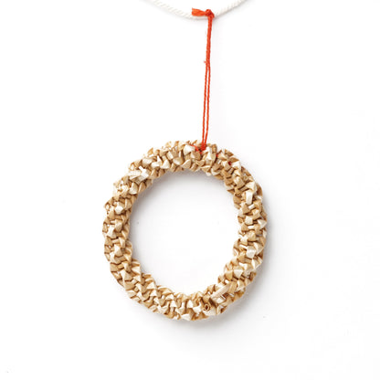 Japanese Natural Straw Christmas Garland – Scandinavian Style Handmade Ornaments, Rustic Boho Holiday Decoration