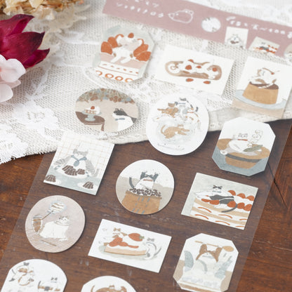 Cat Sticker Shoichiro Tobimatsu