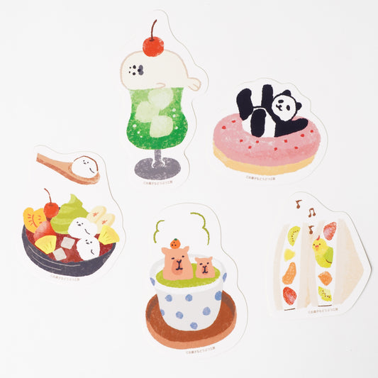 Sweets Animal Kobo Sticker Donut