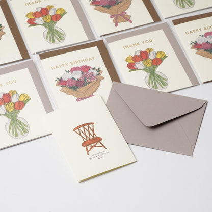 Greeting card tulip
