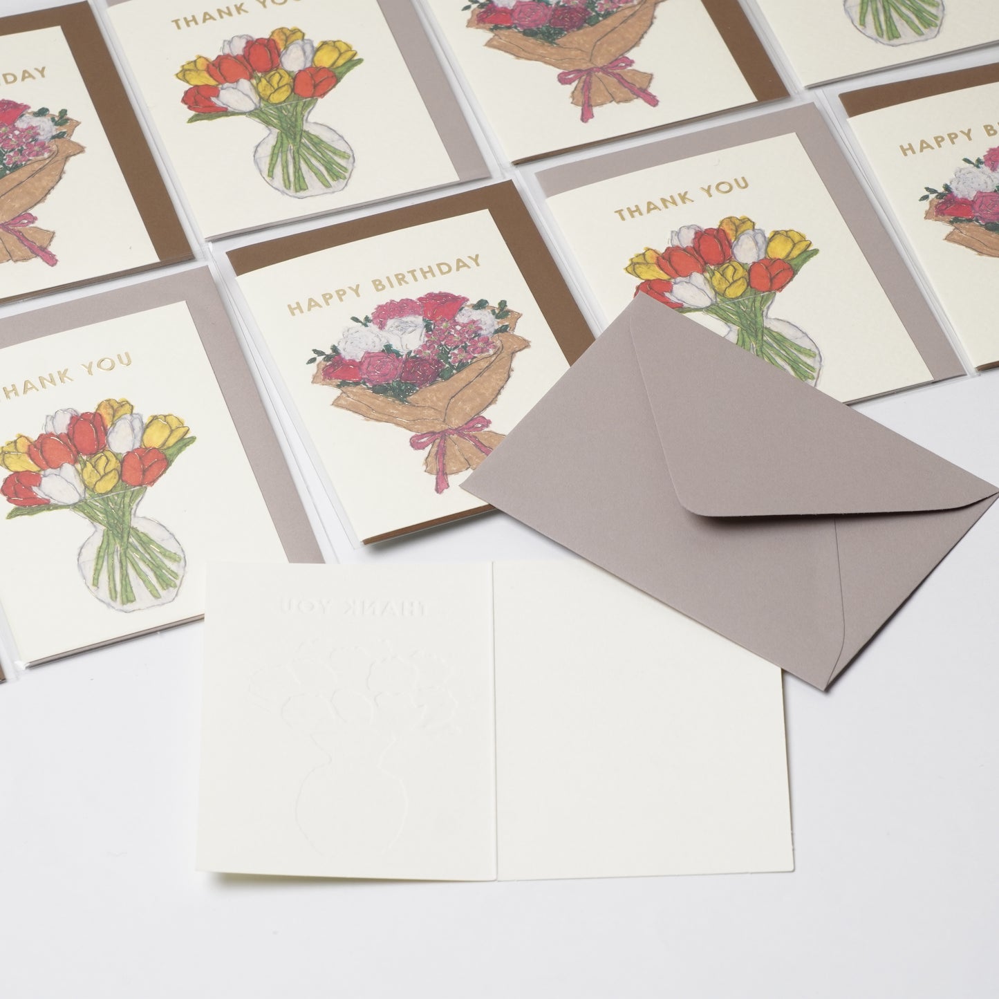 Greeting card tulip