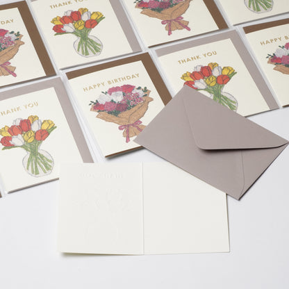 Greeting card tulip