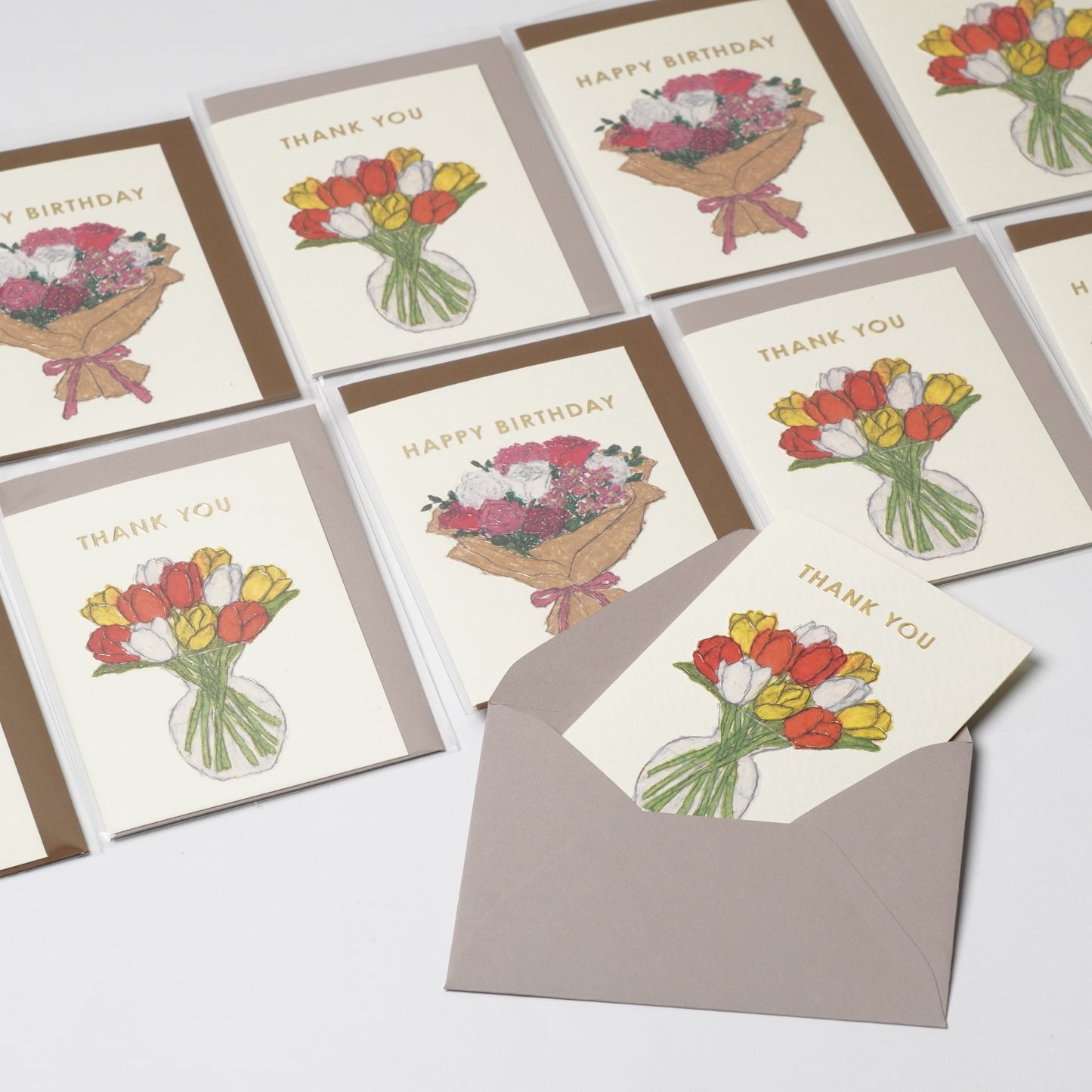 Greeting card tulip