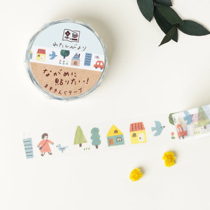 Watashi-biyori Masking Tape Town 15mm Width